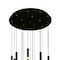 Cwi Lighting Flute 16 Light LED Chandelier With Black Finish 1262P24-16-101 - alternate 4